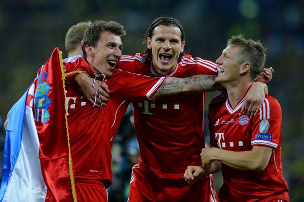 Mario Mandzukic gewinnt mit den Bayern die Champions League